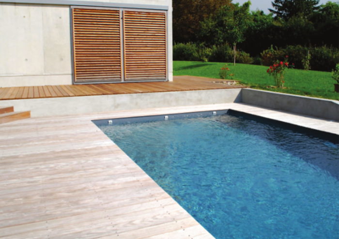 Piscine contemporaine dans le Grésivaudan…